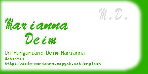 marianna deim business card